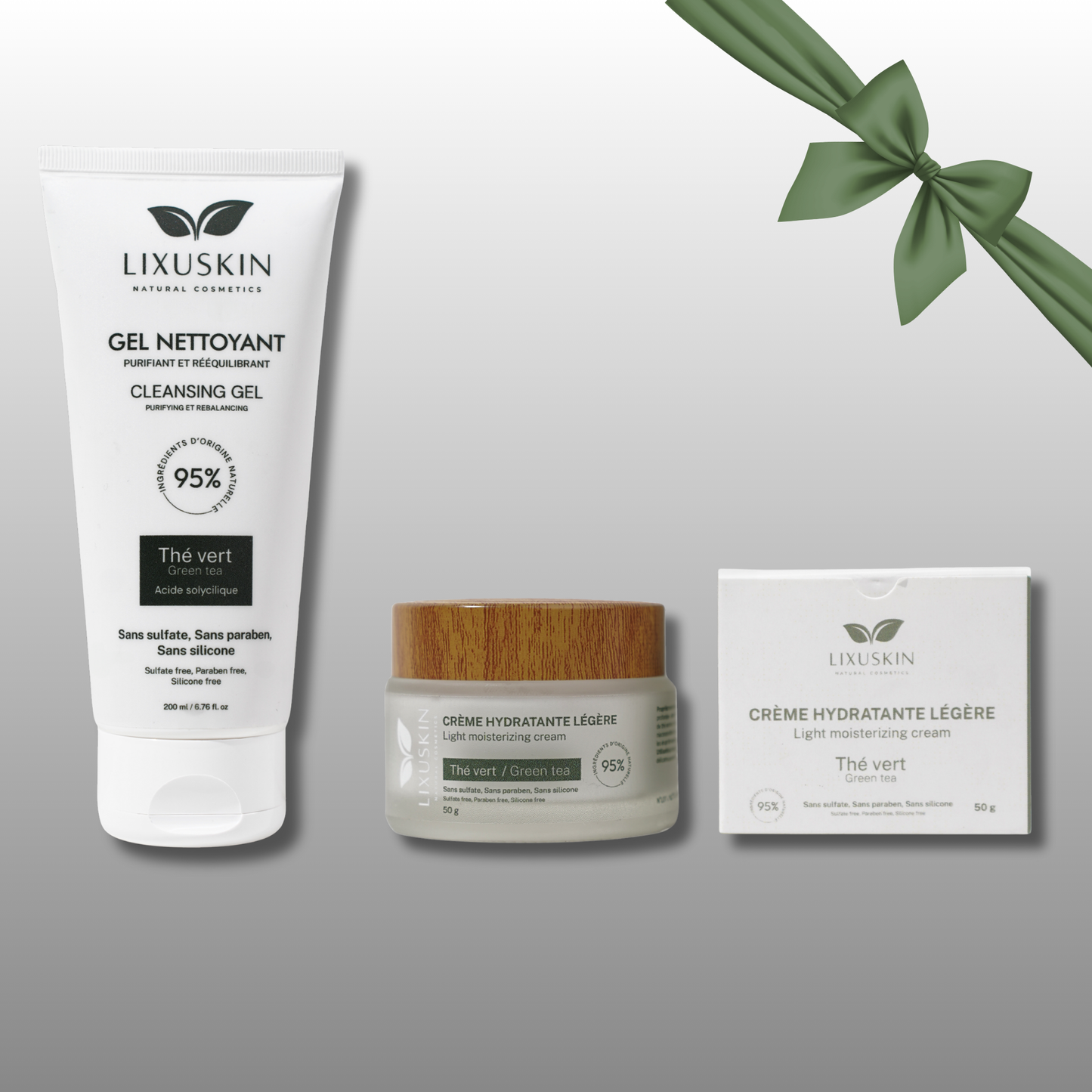 Kit Routine Essentielle: Gel Nettoyant + Crème Hydratante